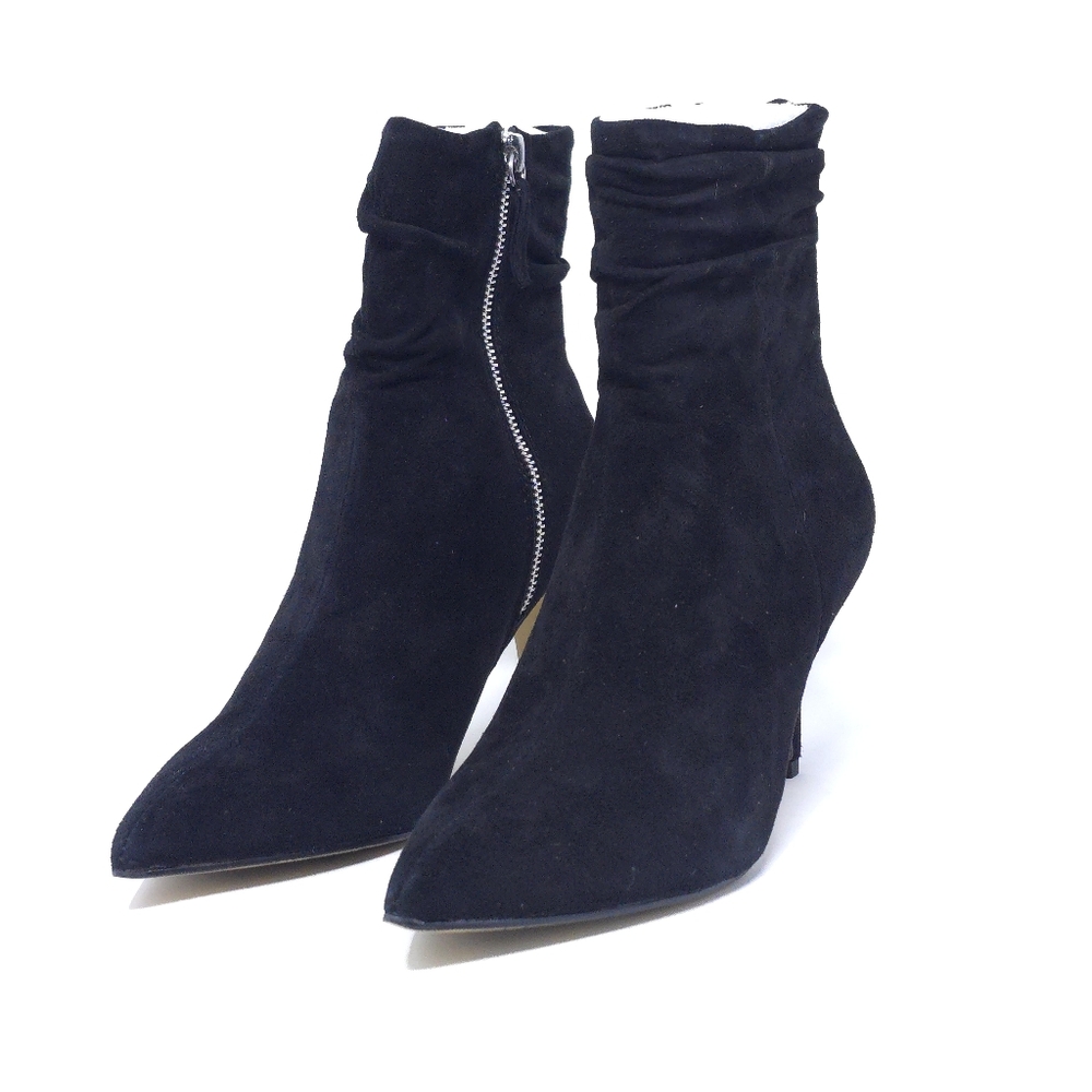 Bella Vita Danielle dress bootie Boot, Black Suede Leather, Size 8M